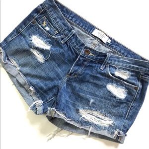 Abercrombie & Fitch Denim Shorts Distressed 2